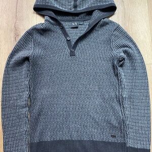 Armani Exchange Men Women XS Hoodie 50% Cotton 25% Wool